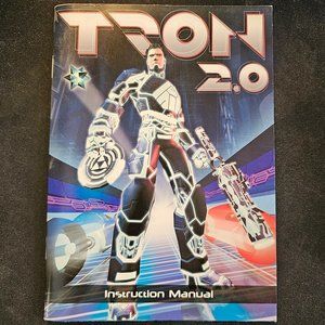 TRON 2.0 for PC original 2004 manual, highly collectible, incl. quick-ref card!